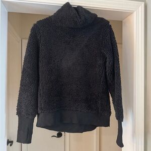 Athleta Black Fleece Cowl Neck Sweater